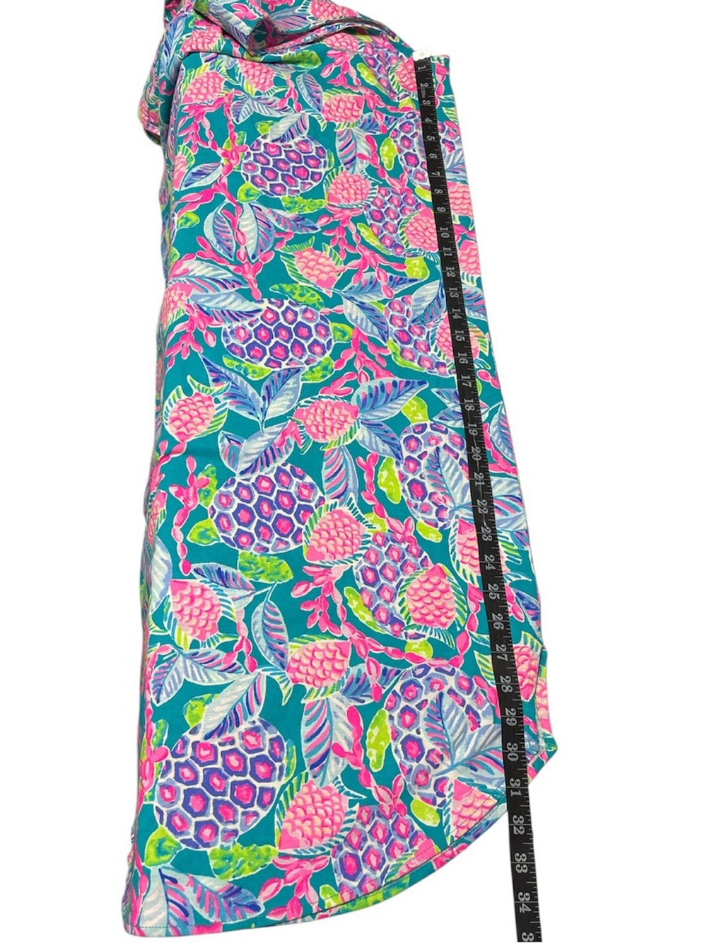 LILLY PULITZER naila midi dress Maldives green turtle wave tie dress - Picture 10 of 11